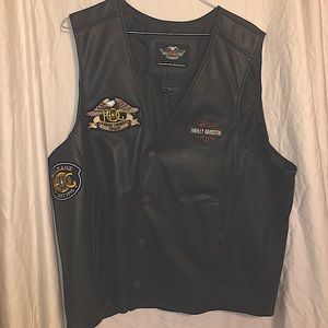 Leather Harley Davidson vest